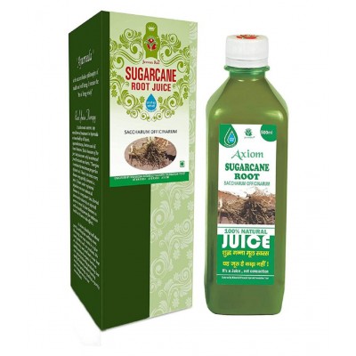 Axiom Sugarcane Root Juice 500ml (Pack of 2) |100% Natural WHO-GLP,GMP,ISO Certified Product