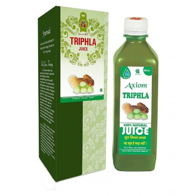 Axiom Triphla Juice 1000ml (Pack of 2) |100% Natural WHO-GLP,GMP,ISO Certified Product