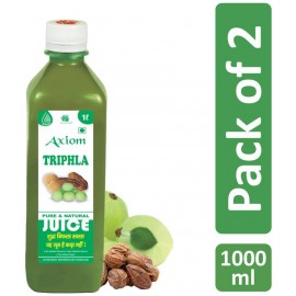 Axiom Triphla Juice 1000ml (Pack of 2) |100% Natural WHO-GLP,GMP,ISO Certified Product