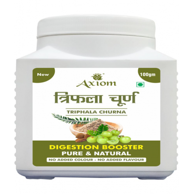 Axiom Triphla churna (Pack of 3)|100% Natural WHO-GLP,GMP,ISO Certified Product