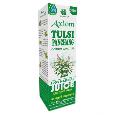 Axiom Tulsi Juice 500ml (Pack of 2) |100% Natural WHO-GLP,GMP,ISO Certified Product