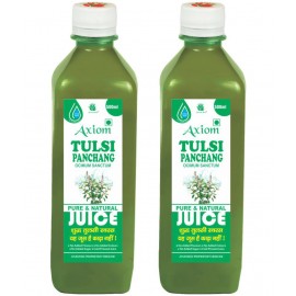 Axiom Tulsi Juice 500ml (Pack of 2) |100% Natural WHO-GLP,GMP,ISO Certified Product