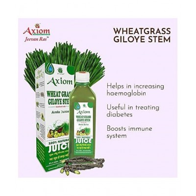 Axiom Wheat Grass Juice 500 ml(Pack of 2) |100% Natural WHO-GLP,GMP,ISO Certified Product