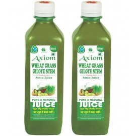 Axiom Wheat Grass Juice 500 ml(Pack of 2) |100% Natural WHO-GLP,GMP,ISO Certified Product