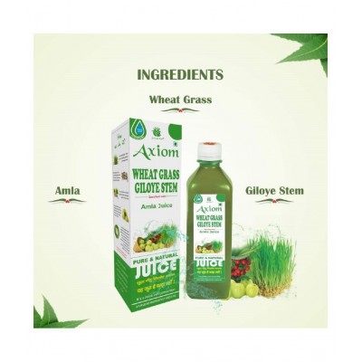 Axiom Wheat Grass Juice 500 ml(Pack of 2) |100% Natural WHO-GLP,GMP,ISO Certified Product