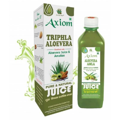 Axiom_Ayurveda Triphla Aloevera Juice 500 ml (Pack of 2) | 100% Natural WHO-GLP,GMP,ISO Certified Product