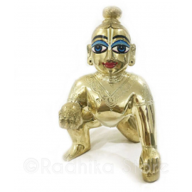 Ayansh Laddu Gopal Brass Idol ( Size 1 No.)