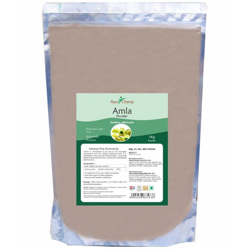 Ayur Champ Amla Powder 1 kg Pack Of 1
