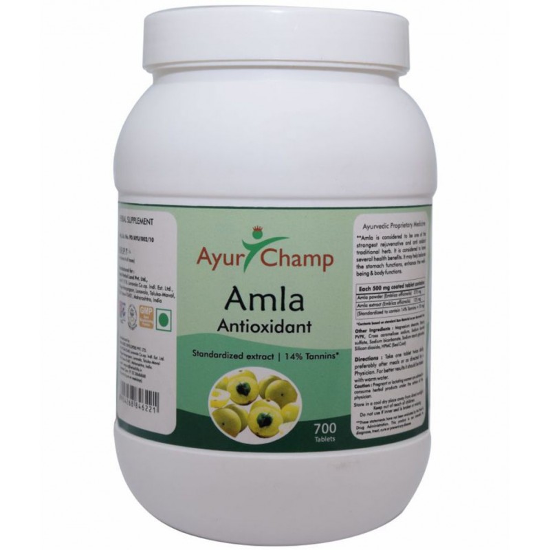 Ayur Champ Amla Tablet 700 no.s Pack Of 1