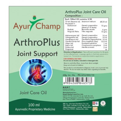 Ayur Champ Arthro Plus Joint Care Oil Oil 100 ml Pack Of 1