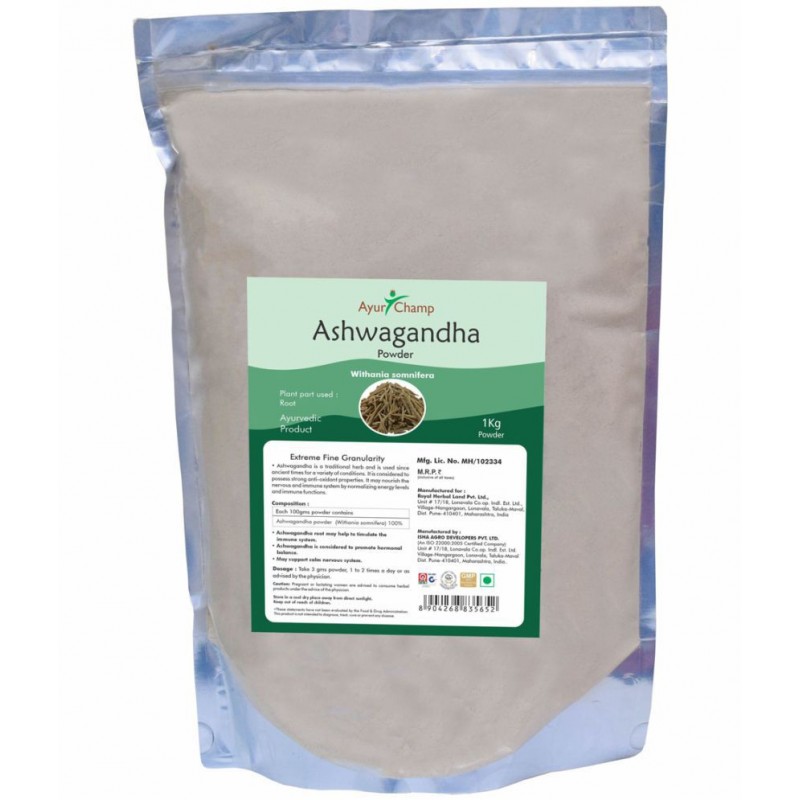 Ayur Champ Ashwagandha Powder 1 kg Pack Of 1