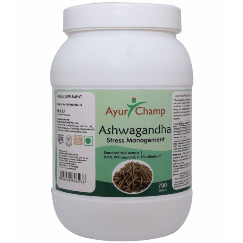 Ayur Champ Ashwagandha Tablet 700 no.s Pack Of 1