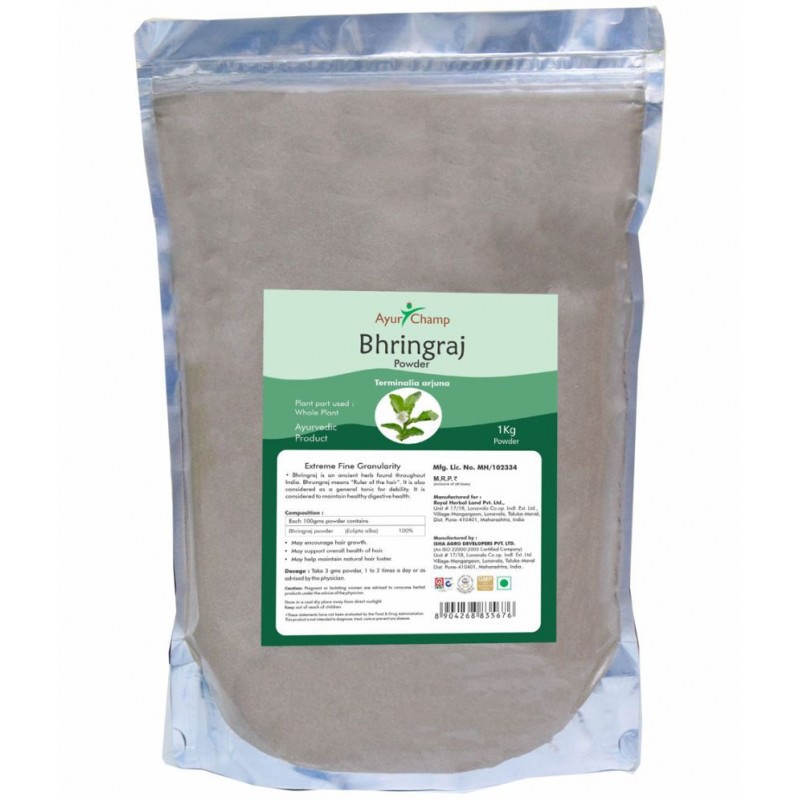 Ayur Champ Bhringraj Powder 1 kg Pack Of 1