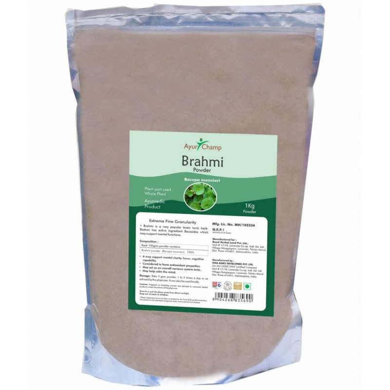 Ayur Champ Brahmi Powder 1 kg Pack Of 1