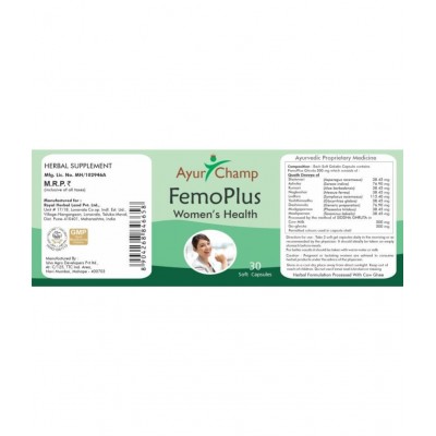 Ayur Champ Femo Plus Capsule 30 no.s Pack Of 1