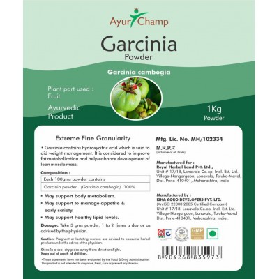 Ayur Champ Garcinia Powder 1 kg Pack Of 1