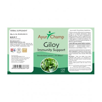 Ayur Champ Giloy Tablet 120 no.s Pack Of 1