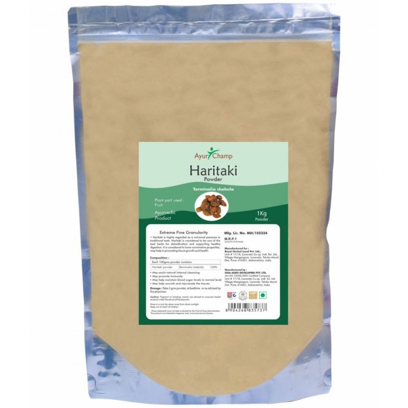 Ayur Champ Haritaki Powder 1 kg Pack Of 1