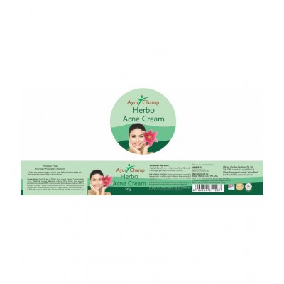 Ayur Champ Herbo Acne Cream Paste 50 gm Pack Of 1