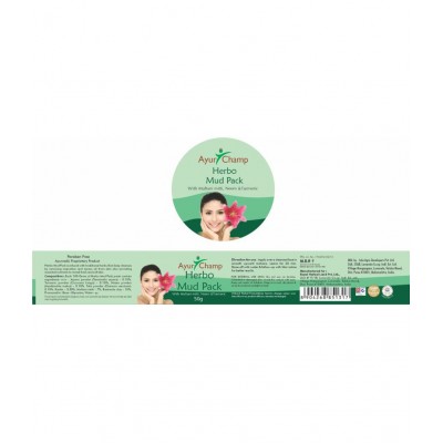 Ayur Champ Herbo Mud Pack Paste 50 gm Pack Of 1
