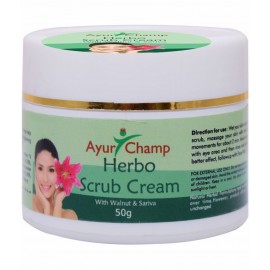 Ayur Champ Herbo Scrub Cream Paste 50 gm Pack Of 1