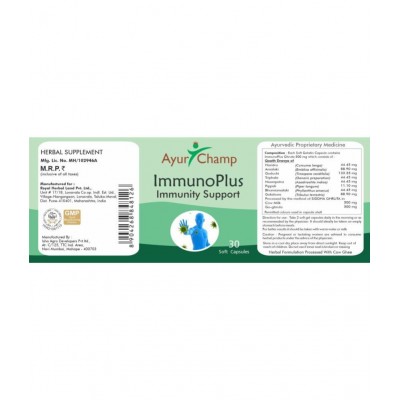 Ayur Champ Immuno Plus Capsule 30 no.s Pack Of 1