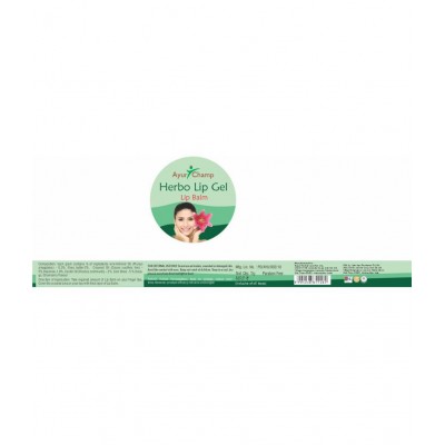 Ayur Champ Lip Balm Lip Gel with Strawberry Flavour Gel 5 gm Pack Of 1