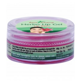 Ayur Champ Lip Balm Lip Gel with Strawberry Flavour Gel 5 gm Pack Of 1