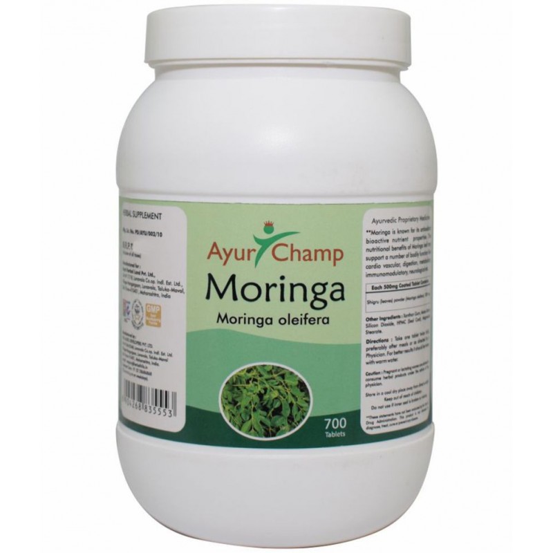 Ayur Champ Moringa Tablet 700 no.s Pack Of 1