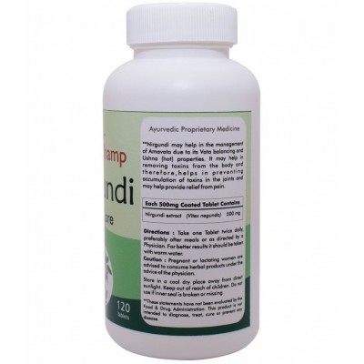 Ayur Champ Nirgundi Tablet 120 no.s Pack Of 1
