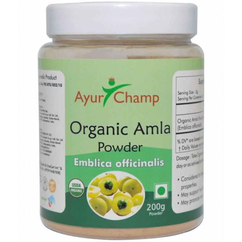 Ayur Champ Organic Amla Powder 200 gm Pack Of 1