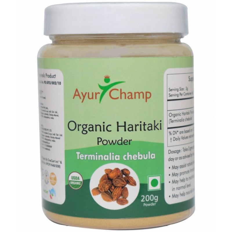 Ayur Champ Organic Haritaki Powder 200 gm Pack Of 1