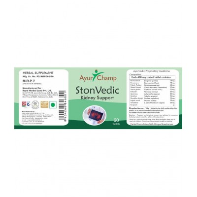 Ayur Champ STON VEDIC Tablet 60 no.s Pack Of 1