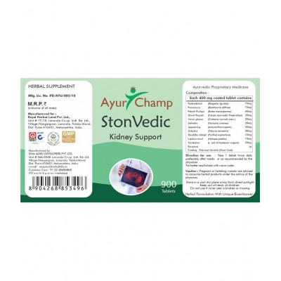Ayur Champ STON VEDIC Tablet 900 no.s Pack Of 1