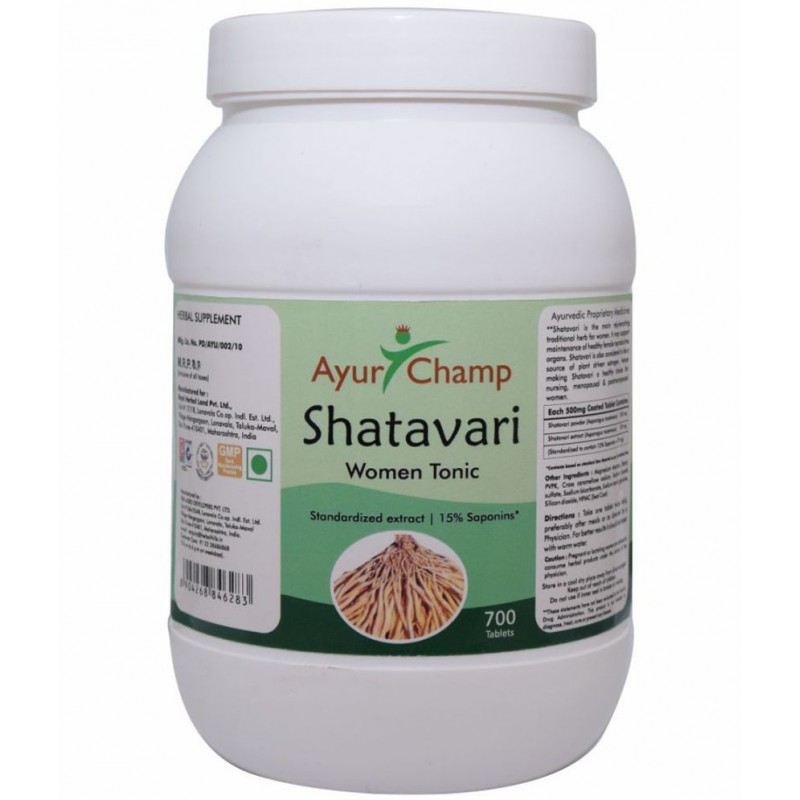 Ayur Champ Shatavari Tablet 700 no.s Pack Of 1