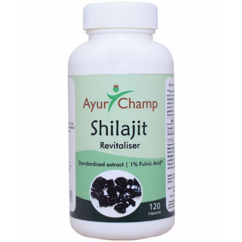 Ayur Champ Shilajit Capsule 120 no.s Pack Of 1