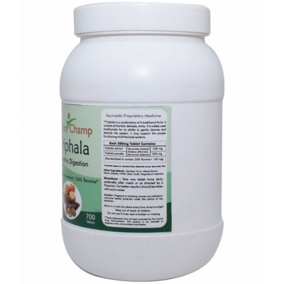 Ayur Champ Triphala Tablet 700 no.s Pack Of 1