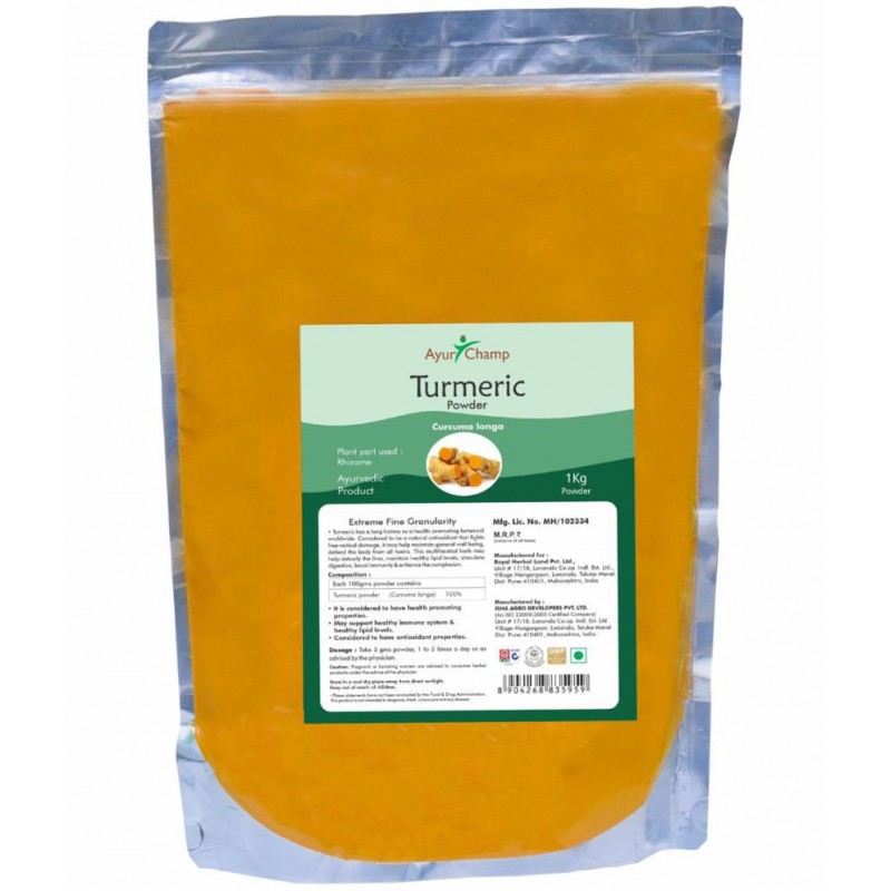 Ayur Champ Turmeric Powder 1 kg Pack Of 1
