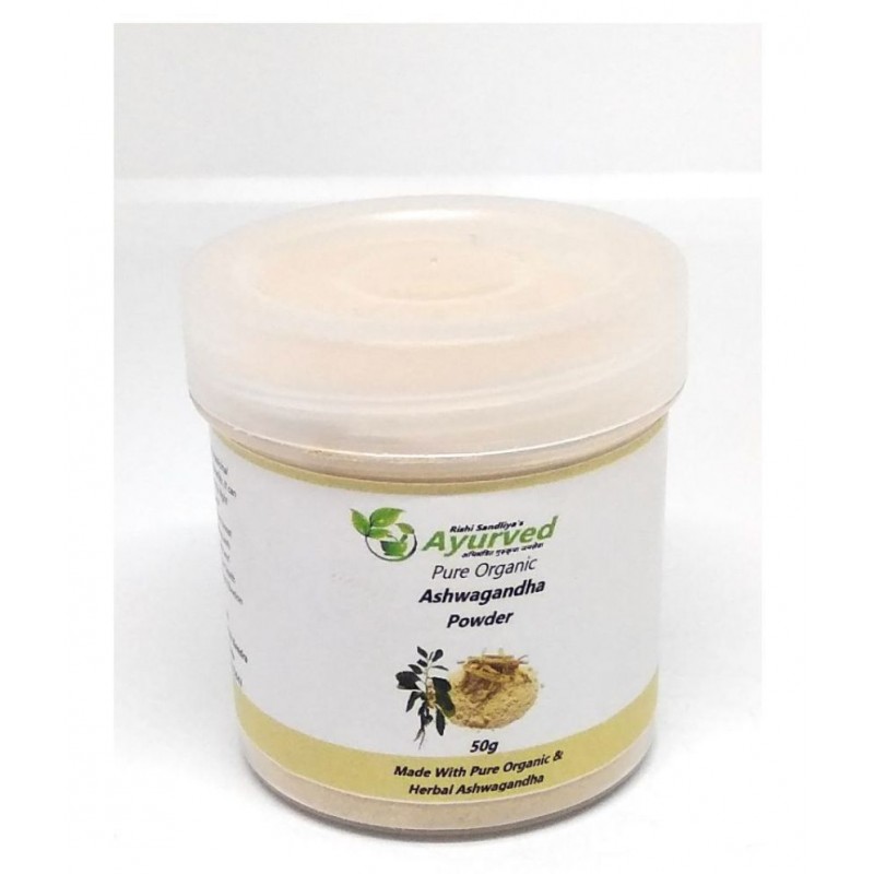 Ayurved Ashwagandha Powder Organic & Herbal in 50 gram