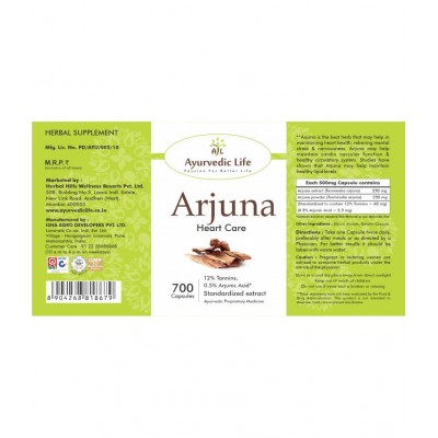 Ayurvedic Life Arjuna Capsule 700 no.s Pack Of 1