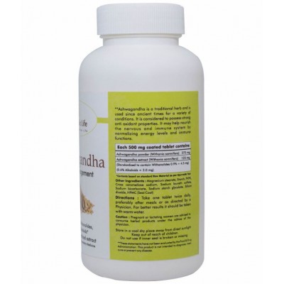 Ayurvedic Life Ashwagandha Tablet 120 no.s Pack Of 1