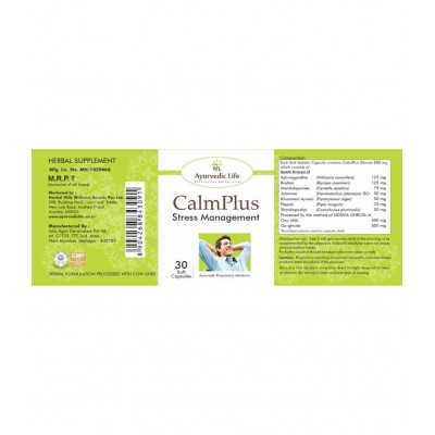 Ayurvedic Life Calm Plus Capsule 30 no.s Pack Of 1