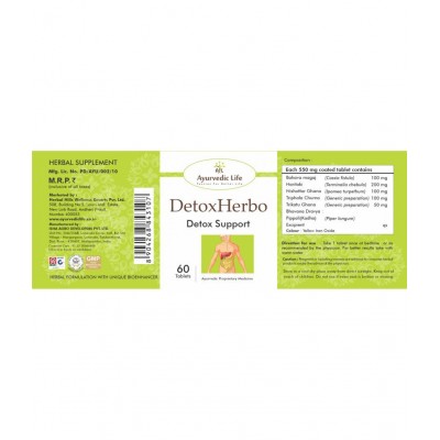 Ayurvedic Life DETOX HERBO Tablet 60 no.s Pack Of 1