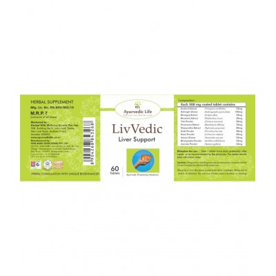 Ayurvedic Life LIV VEDIC Tablet 60 no.s Pack Of 1