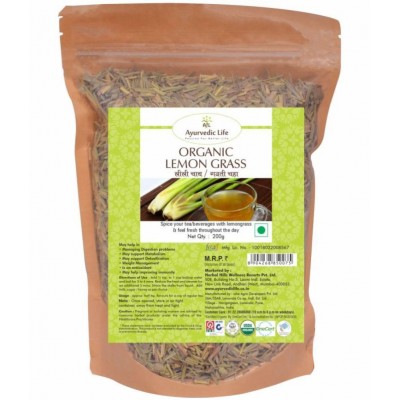 Ayurvedic Life Lemongrass Raw Herbs 200 gm Pack Of 1