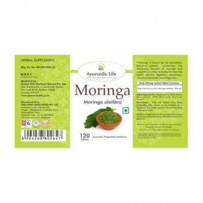 Ayurvedic Life Moringa Tablet 120 no.s Pack Of 1