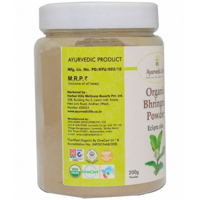 Ayurvedic Life Organic Bhringraj Powder 200 gm Pack Of 1
