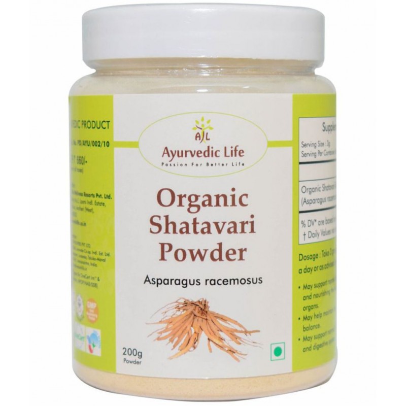 Ayurvedic Life Organic Shatavari Powder 200 gm Pack Of 1