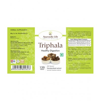 Ayurvedic Life Triphala Tablet 120 no.s Pack Of 1