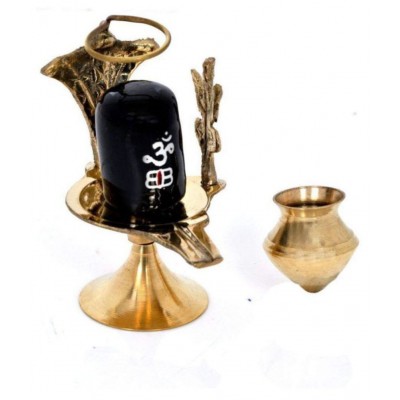 BHARDWAJ RETAILS - Brass Shivling ( Pack of 1 )